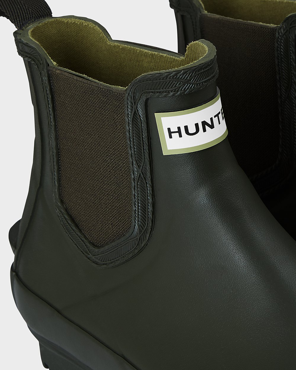 Hunter Mujer Norris - Botas Chelsea Verde Oscuro Oliva - 709-JTOPBV